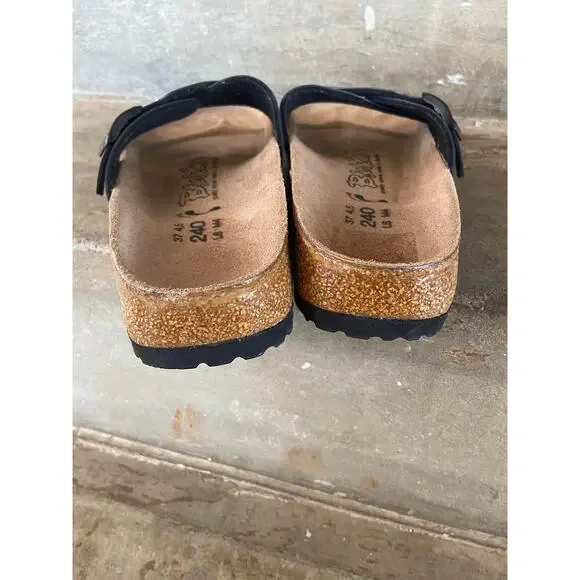 Birkenstock “Birki’s” black cross cross style slide sandals -size 37 - Picture 6 of 7